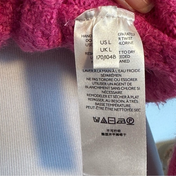 Pink free people cozy sweater in size large. - Picture 10 of 16